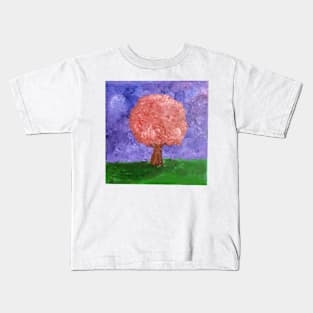 Cherry Blossom Tree Painting Kids T-Shirt